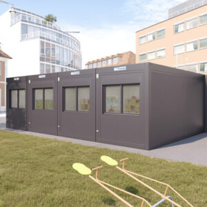 Conteneur Bureau Bungalow 24M2 ( 4 Containers de 6M)